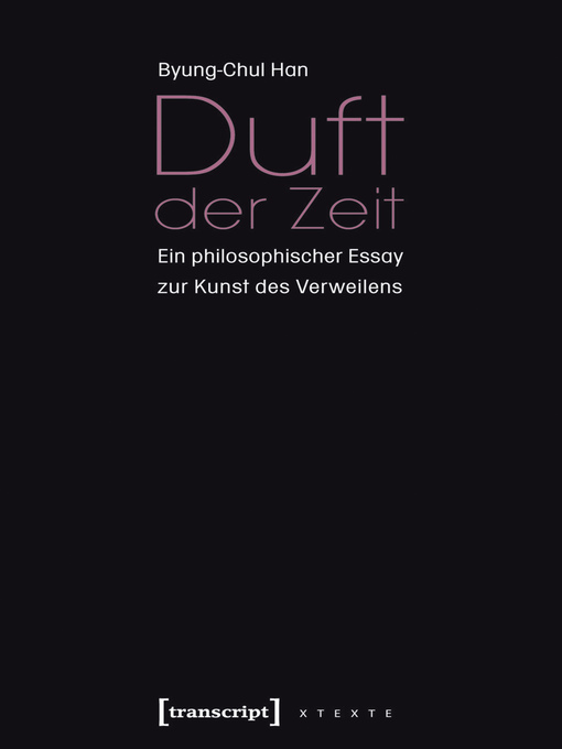 Title details for Duft der Zeit by Byung-Chul Han - Available